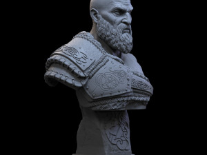 STL KRATOS - GOW RAGNAROK 3D PRINT 3D Print Model