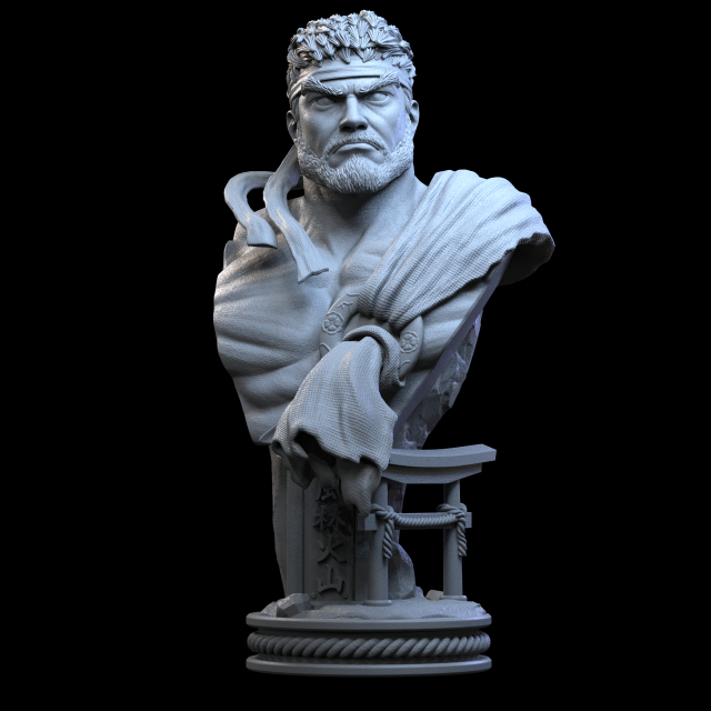 STL RYU STREET FIGHTER 6 3D PRINT Modèles 3D en vedette .c4d .max .obj .3ds .fbx .stl .blend 