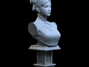 STL CHUN LI STREET FIGHTER 6 3D PRINT 3Dプリントモデル