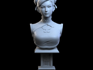 STL CHUN LI STREET FIGHTER 6 3D PRINT 3Dプリントモデル