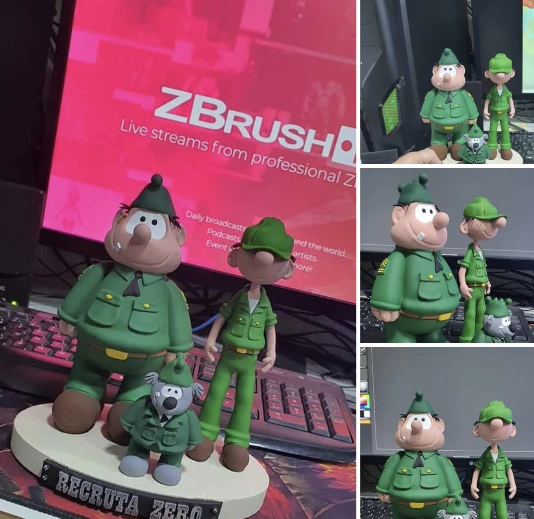 Beetle Bailey 3D Print Model .c4d .max .obj .3ds .fbx .stl .blend