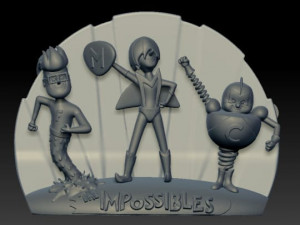The Impossibles 3Dプリントモデル