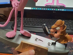 Pink Panther 3D Print Model