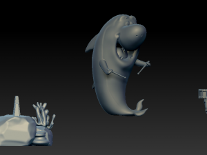 Jabberjaw Model Cetak 3D
