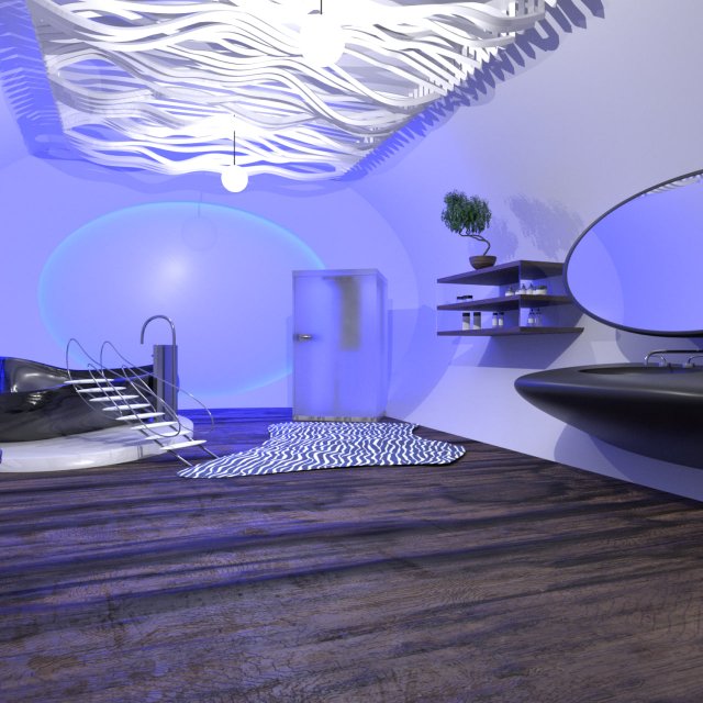 Modern bathroom 3Dモデル .c4d .max .obj .3ds .fbx .stl .blend 