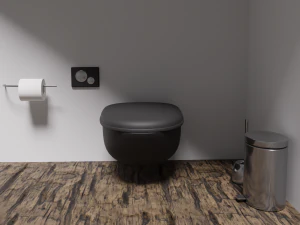 현대식 화장실 3D 모델