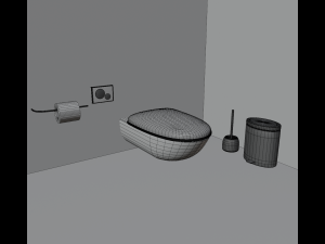 Modern toilet Modello 3D