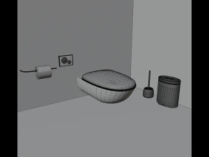 Modern toilet 3D Model