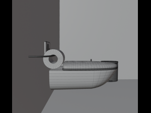 Modern toilet Modello 3D