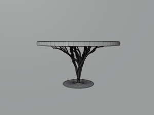 Glass table Model 3D