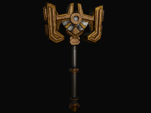 Semi Stylized Fantasy Weapon Pack 2 3D Model