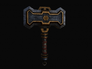 Semi Stylized Fantasy Weapon Pack 2 Model 3D