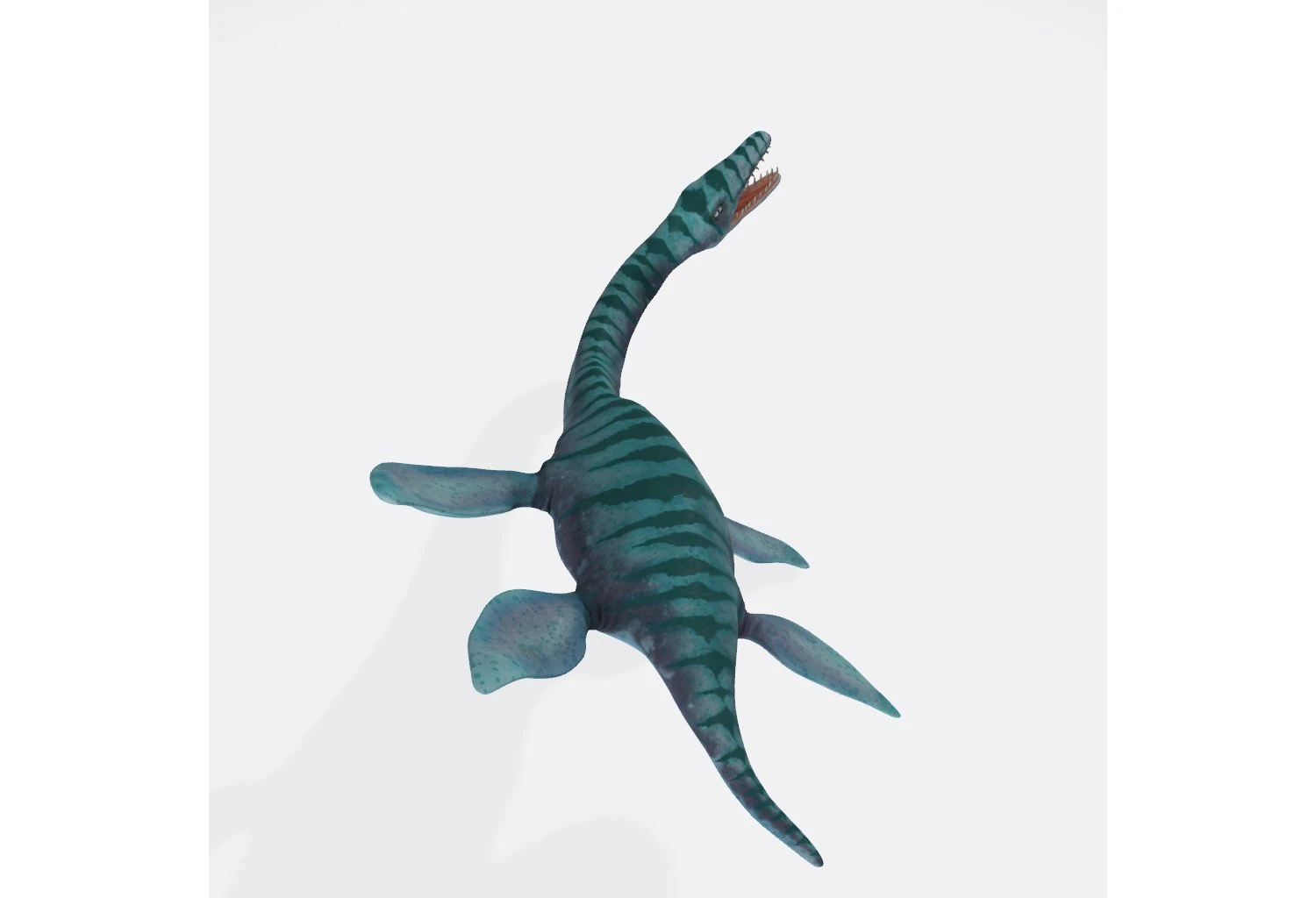 Plesiosaurus Ready to Print 3D Print Model .c4d .max .obj .3ds .fbx .stl .blend 