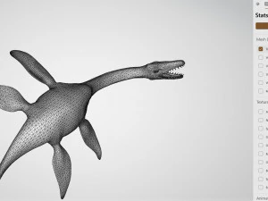 Plesiosaurus Ready to Print 3D Print Model
