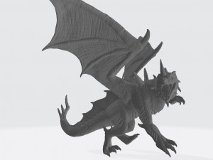 Blue Guardian Dragon Ready to Print Modello di stampa 3D