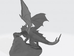 Blue Guardian Dragon Ready to Print Modello di stampa 3D