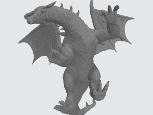 Blue Guardian Dragon Ready to Print Modello di stampa 3D