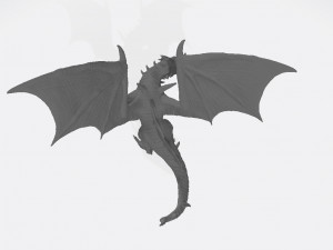 Blue Guardian Dragon Ready to Print Modello di stampa 3D