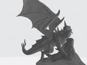 Blue Guardian Dragon Ready to Print Modello di stampa 3D