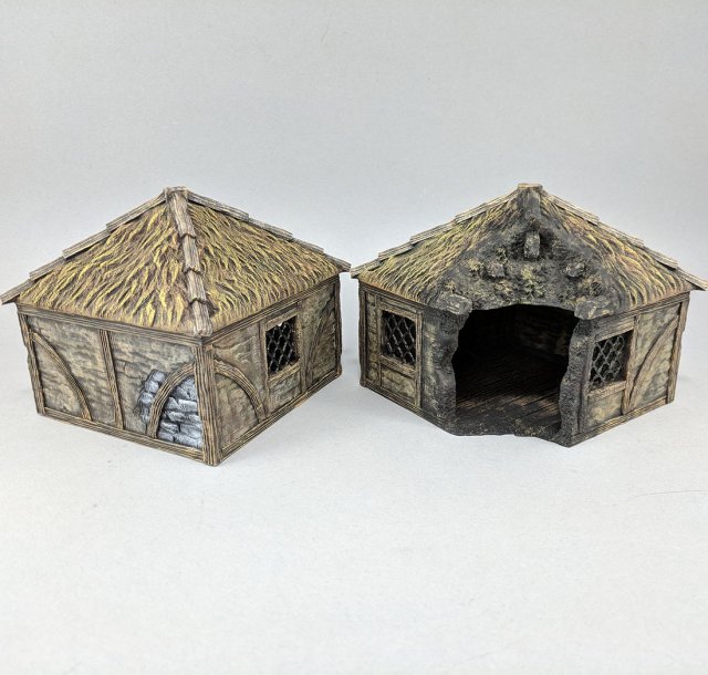 Cottages Ready to Print Model Cetak 3D .c4d .max .obj .3ds .fbx .stl .blend 