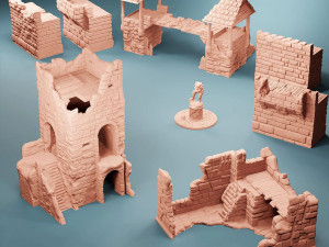 Damaged Outpost Scatter Ready to Print 3D Print Model
