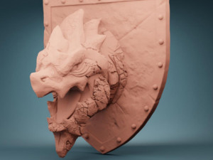 Dragon Head Wall Mounts Ready to Print Modelo de Impressão 3D