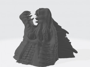 Dragon Head Wall Mounts Ready to Print Modelo de Impressão 3D