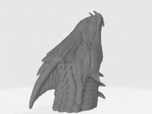 Dragon Head Wall Mounts Ready to Print Modelo de Impressão 3D