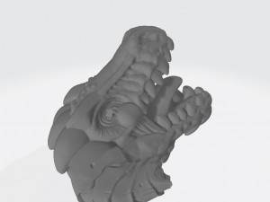 Dragon Head Wall Mounts Ready to Print Modelo de Impressão 3D