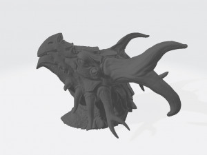 Dragon Head Wall Mounts Ready to Print Modelo de Impressão 3D
