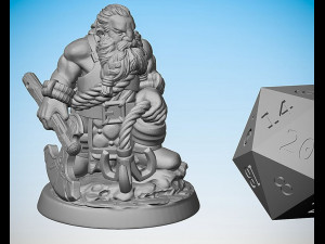 Dragon Hunter Dwarf Ready to Print 3D Print Model