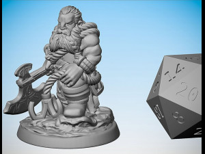Dragon Hunter Dwarf Ready to Print 3D Print Model