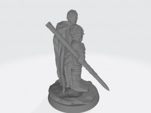Human Dragon Hunter Ready to Print 3D Print Model