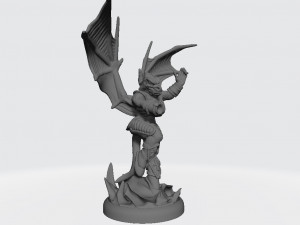 Fem Magma Dragonborn Shaman Ready to Print 3D Print Model