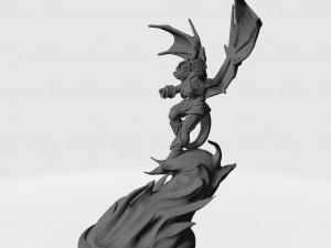 Fem Magma Dragonborn Shaman Ready to Print 3D Print Model