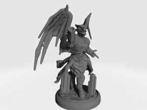 Fem Ice Dragonborn Shaman Ready to Print Modelo de impresión 3D