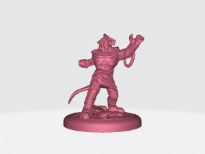 Male Magma Dragonborn Shaman Ready to Print 3D Принт Модель