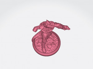 Male Magma Dragonborn Shaman Ready to Print 3D-Druckmodell