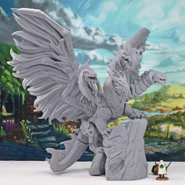 Elemental Queen Dragon Ready to Print 3D प्रिंट मॉडल .c4d .max .obj .3ds .fbx .stl .blend 