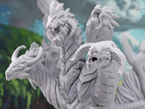 Elemental Queen Dragon Ready to Print 3D प्रिंट मॉडल