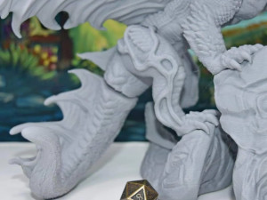 Elemental Queen Dragon Ready to Print 3D प्रिंट मॉडल