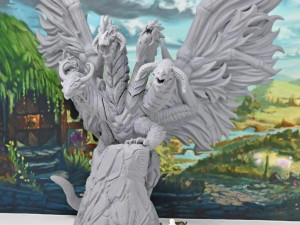 Elemental Queen Dragon Ready to Print 3D प्रिंट मॉडल