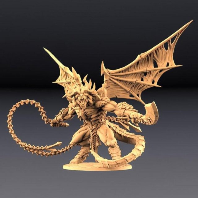 Baalzrodan the Demon King Ready to Print Modelo de Impressão 3D .c4d .max .obj .3ds .fbx .stl .blend 
