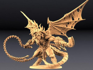 Baalzrodan the Demon King Ready to Print 3D Print Model