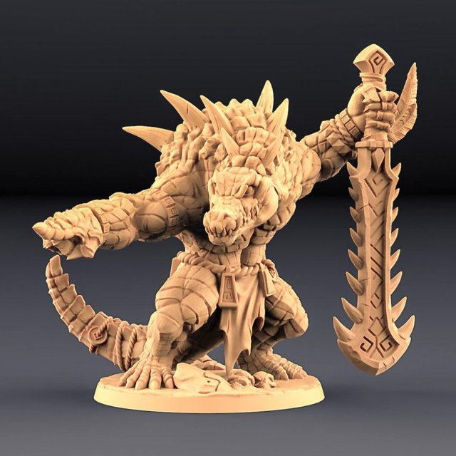 Zantharot Lizard Champion Ready to Print 3D Print Model .c4d .max .obj .3ds .fbx .stl .blend 