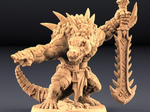 Zantharot Lizard Champion Ready to Print 3D Print Model