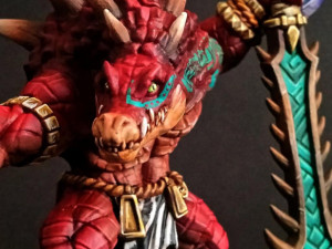 Zantharot Lizard Champion Ready to Print 3D Print Model