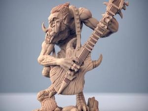 Gunlutt the troll guitarist Ready to Print 3D Print Model