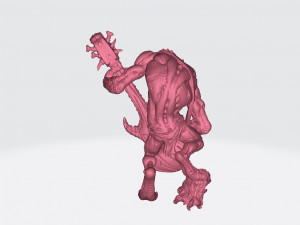 Gunlutt the troll guitarist Ready to Print Model Cetak 3D