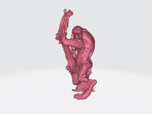 Gunlutt the troll guitarist Ready to Print Model Cetak 3D